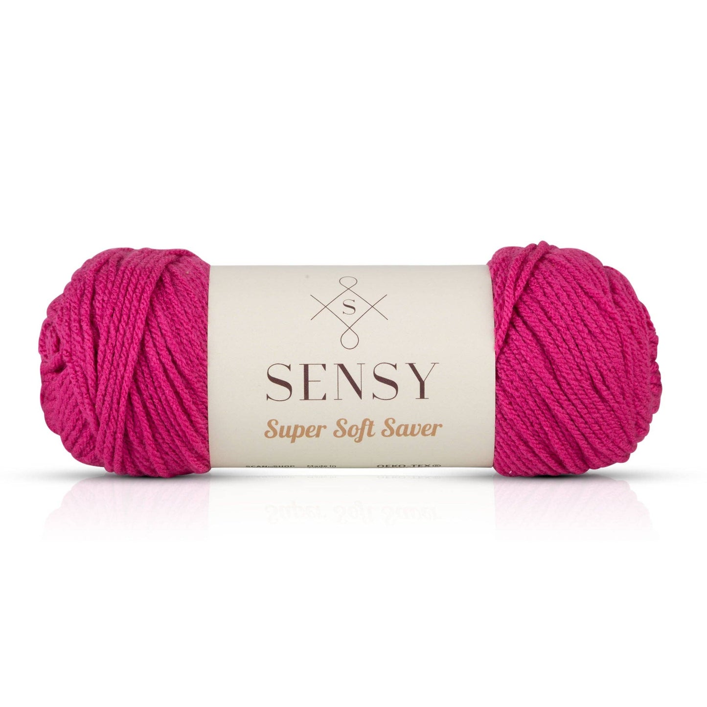 Yarn - Sensy Super Soft Saver Yarn, 3.5 oz, 190 Yards, Gauge 4 Medium: Fuchsia