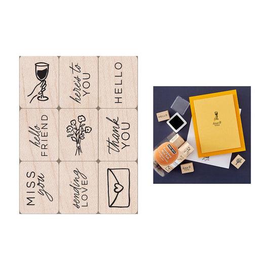 Stamp - Everyday Mini Tub Woodblock Stamps