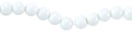 Beads - Jewelry Basics White Round Opaque Glass Beads 8mm 130/Pkg