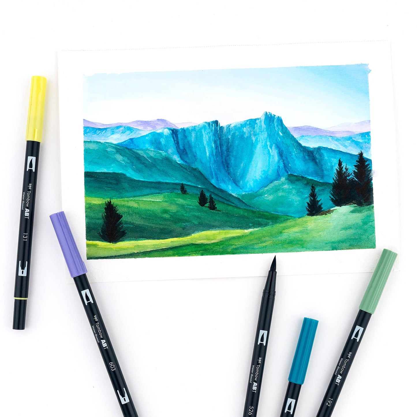 Dual Brush Pen Art Markers, 336PC Display, 54 Colors