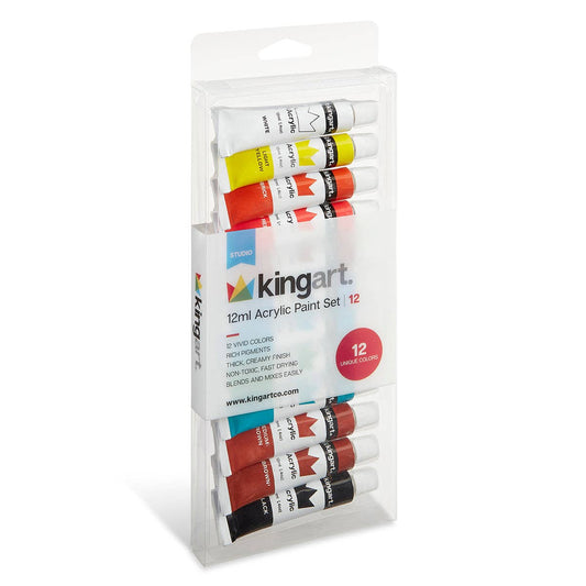 Paint - Studio Acrylic Paint - 12 Colors 12ml