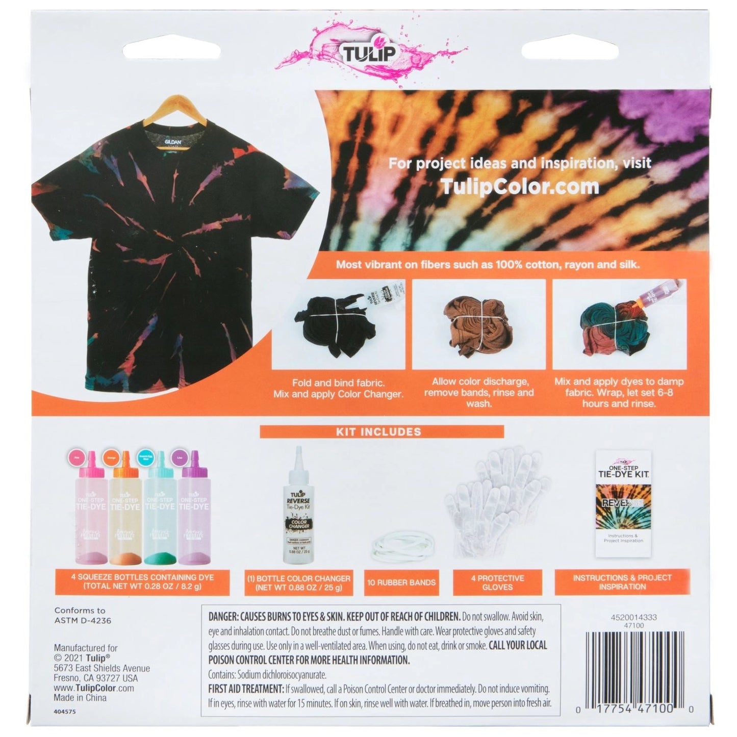 Tie Dye - Reverse 4-Color Tie-Dye Kit