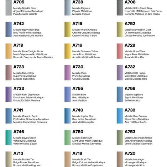 Pencils - Arteza Metallic Colored Pencils Set, 24 Pc.