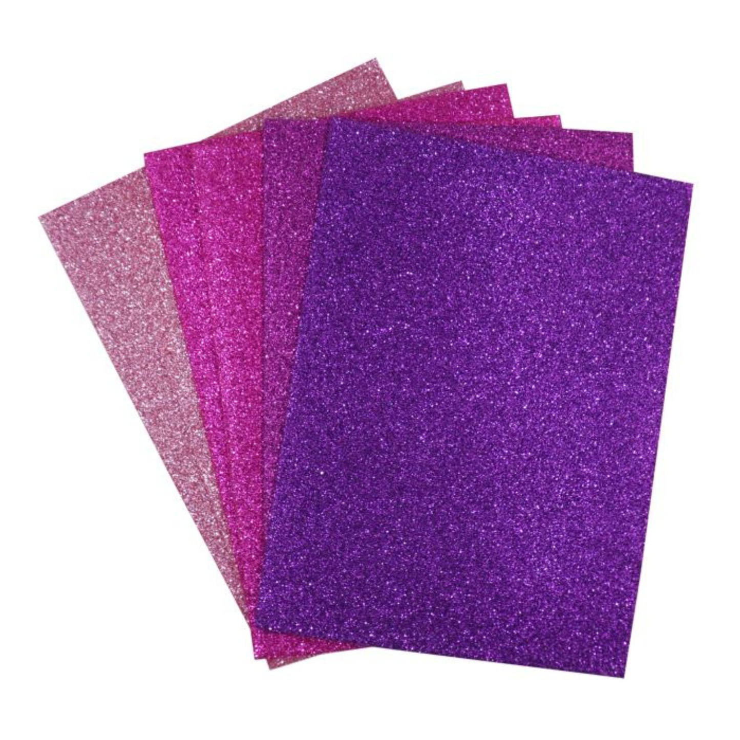 Foam Sheets - 6x8in 6-ct Glitter Purple/Amethyst/Rose
