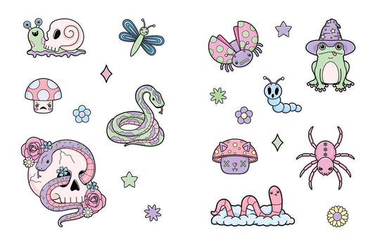 Book - Creepy Cute Sticker Book by: Paperback; 128 pages