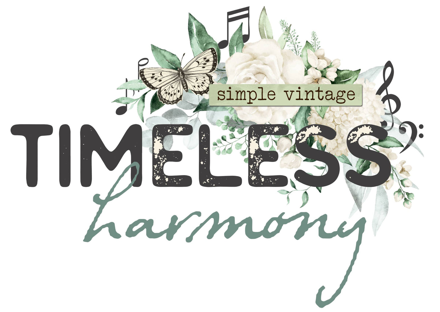 Scrapbook Paper - Simple Vintage Timeless Harmony - 12X12 Vintage Basics Kit