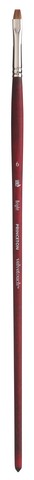 Paint Brush - Velvetouch Golden Taklon Long Handle Bright 6