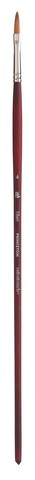 Paint Brush - Velvetouch Golden Taklon Long Handle Filbert 4
