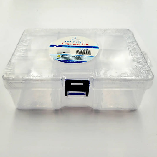 Container - 6 Compartment Clear Plastic