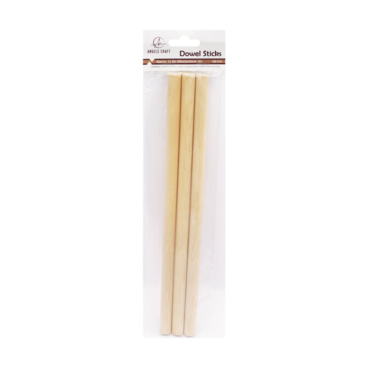 Wood - Dowel Sticks 11.8": 0.5"