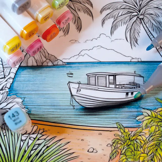 Marker - Pastel Dual Tip Markers Set, 12 Colors