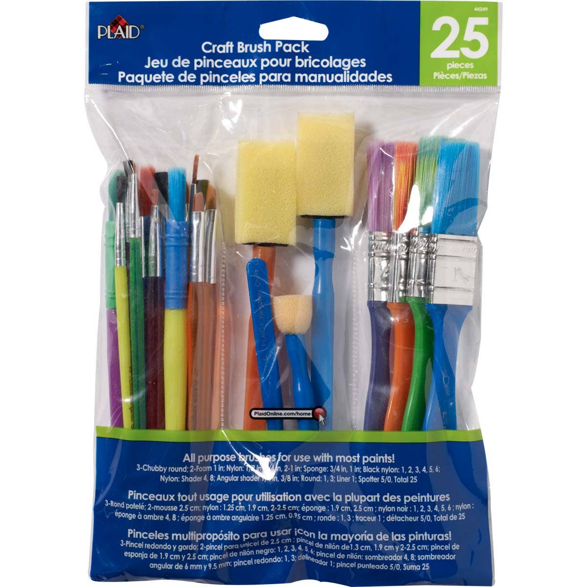 Brushess - Craft Brush Pack, 25-piece