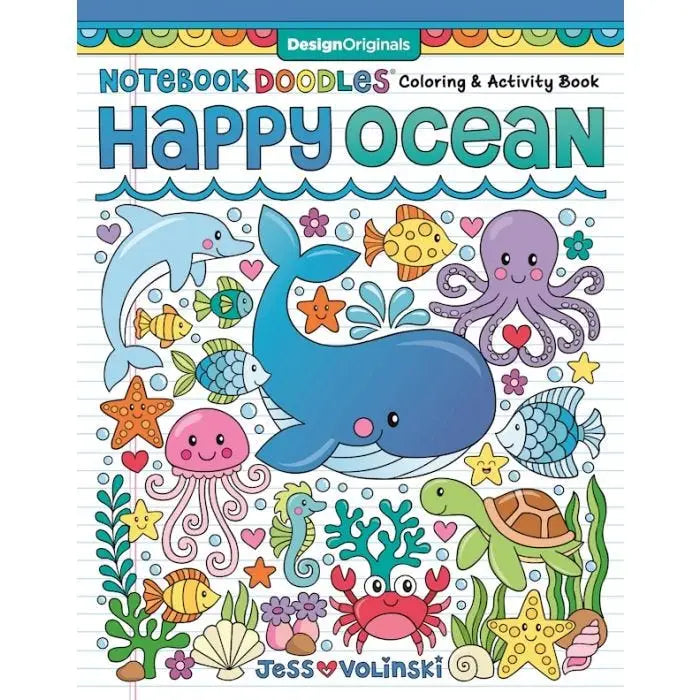 Coloring Book - Doodles Happy Ocean