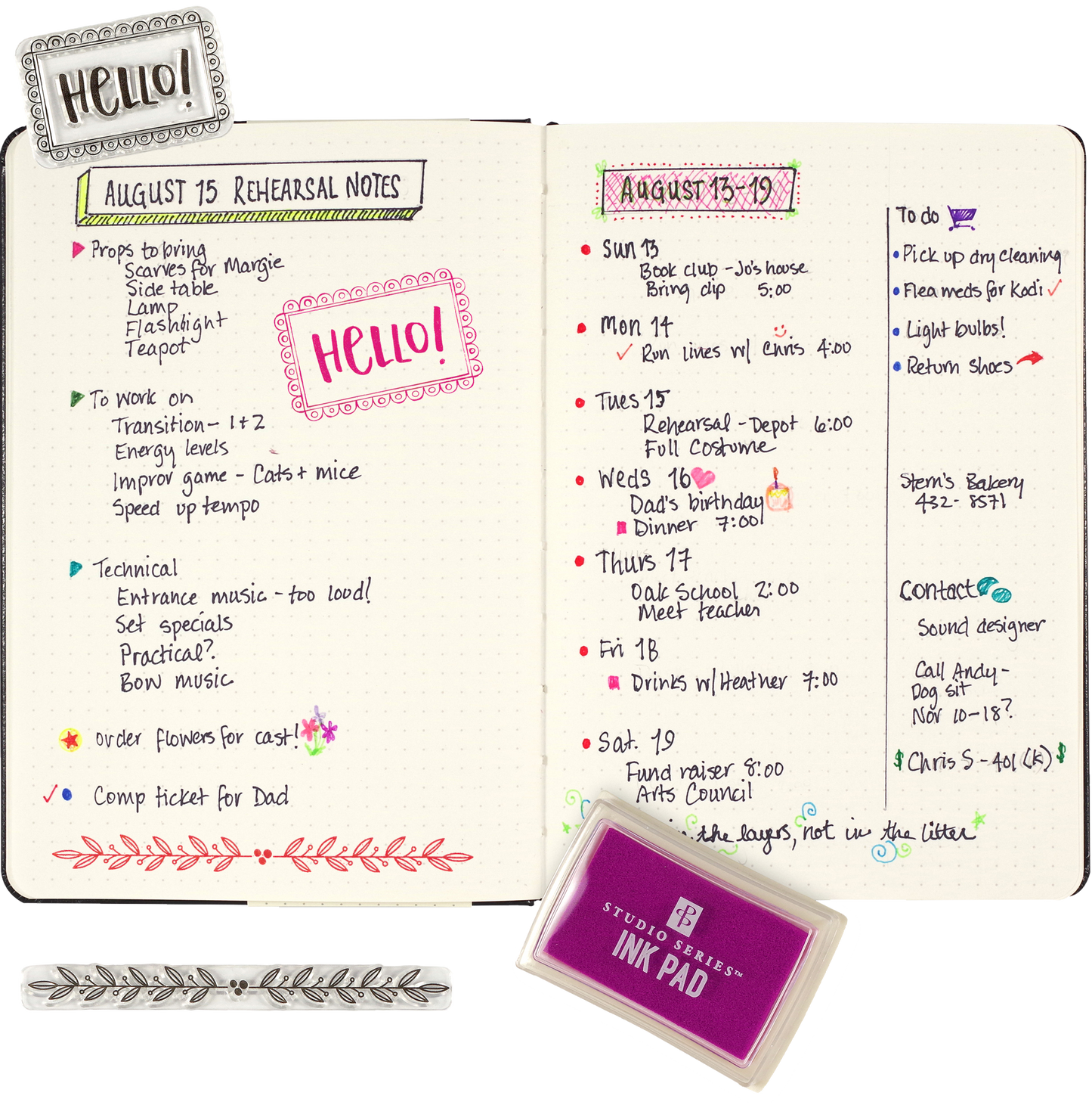 Stamp Set - Borders, Frames & Icons Clear