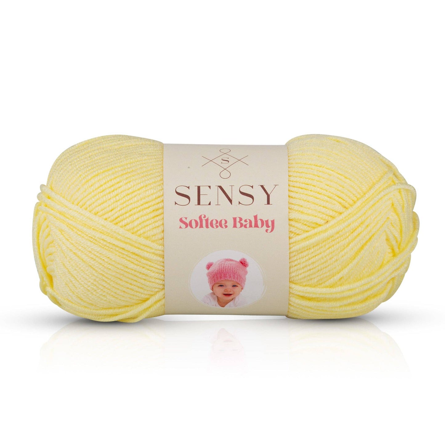 Yarn - Sensy Softee Baby Yarn, 3.5 oz, 275 Yards, Gauge 3 Light: Lemonade