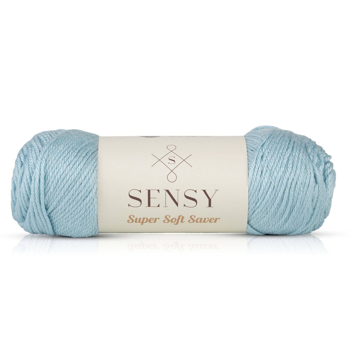 Yarn - Sensy Super Soft Saver Yarn, 3.5 oz, 190 Yards, Gauge 4 Medium: Light Blue