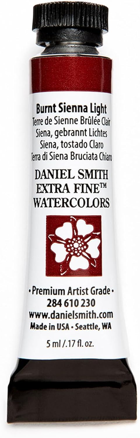 Paint - Daniel Smith Extra Fine Watercolor Paint 5ml Tube - Burnt Sienna Light