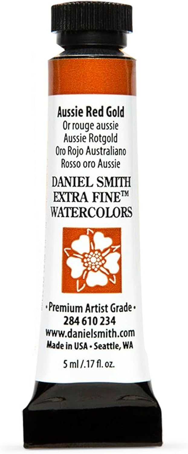 Paint - Daniel Smith Extra Fine Watercolor Paint 5ml Tube - Aussie Red Gold