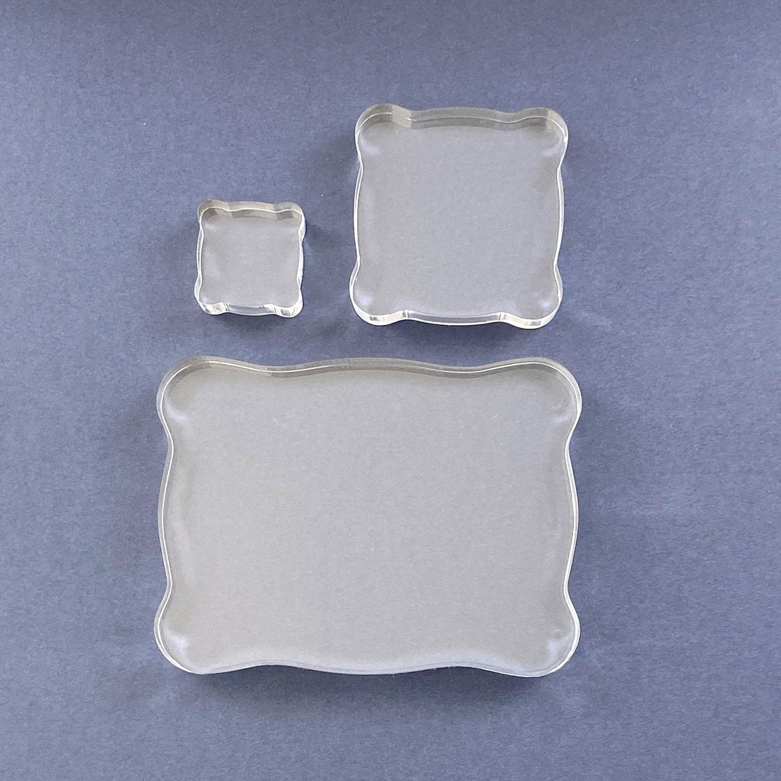 Stamping Blocks - Tonic Studios Acrylic Pack of 3 1"x1"/2"x2"/3"x4"