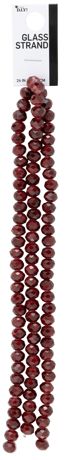 Beads - Cousin DIY Glass Crystal Tie-Dye Bead Strand Lava Red 24" 99/Pkg