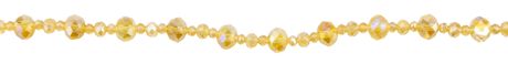 Beads - CousinDIY Glass Strand AB Faceted Rondell Champagne