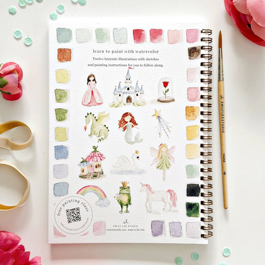 Workbook - Fairytale watercolor workbook