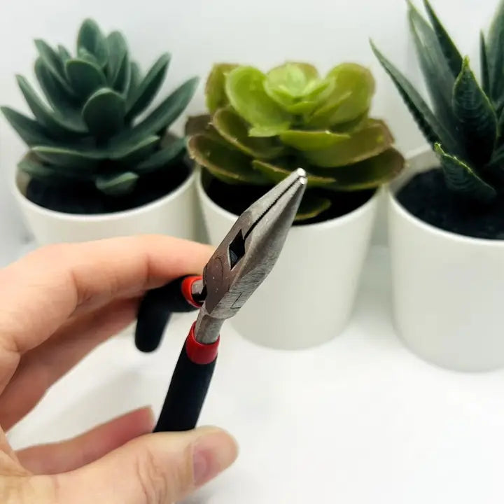 Pliers - Chain Nose Jewelry Pliers, Non-Slip Grip