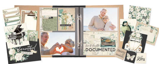 Scrapbook Paper - Simple Vintage Timeless Harmony - Collection Kit