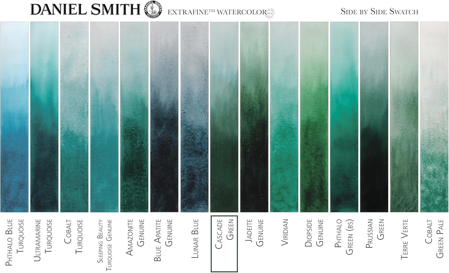 Paint - Daniel Smith Extra Fine Watercolor Paint 5ml Tube - Cascade Green