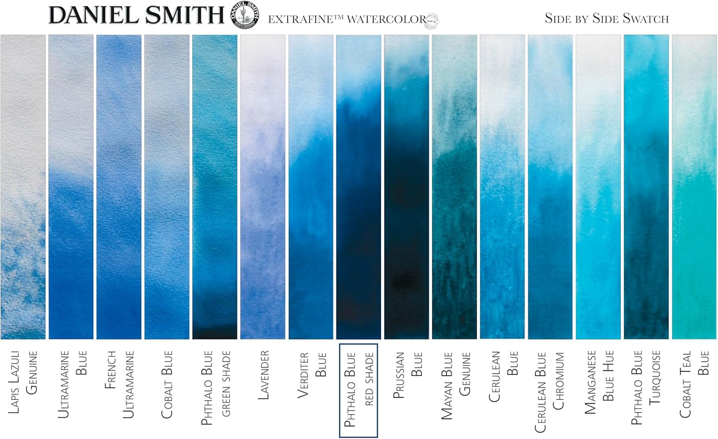 Paint - Daniel Smith Extra Fine Watercolor Paint 5ml Tube - Phthalo Blue (Red Shade)