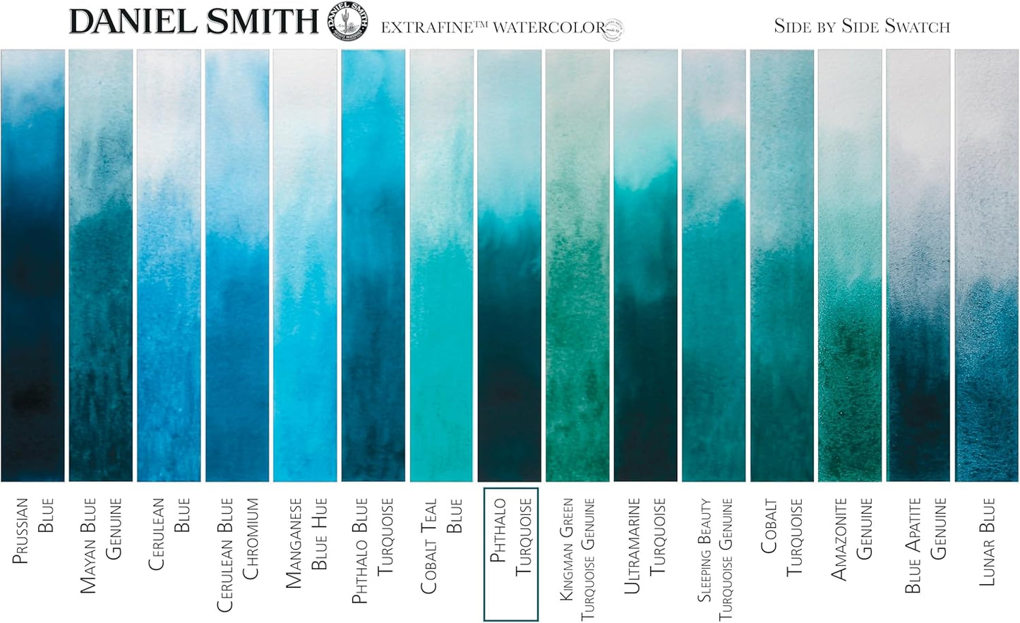 Paint - Daniel Smith Extra Fine Watercolor Paint 5ml Tube - Phthalo Turquoise