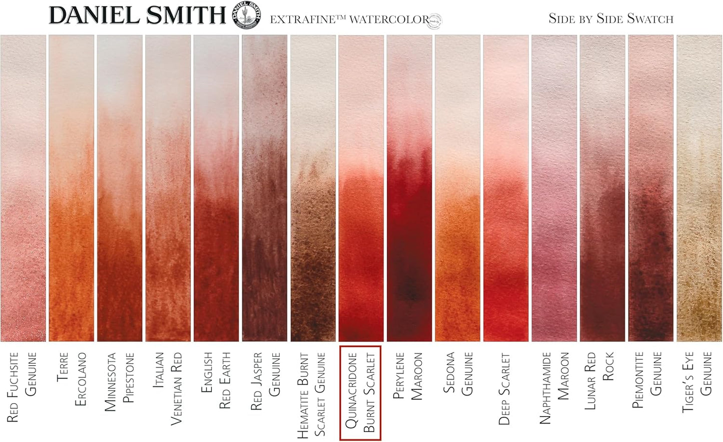 Paint - Daniel Smith Extra Fine Watercolor Paint 5ml Tube - Quinacridone Burnt Scarlet