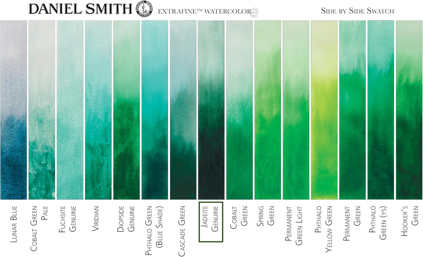 Paint - Daniel Smith Extra Fine Watercolor Paint 5ml Tube - Jadeite Genuine