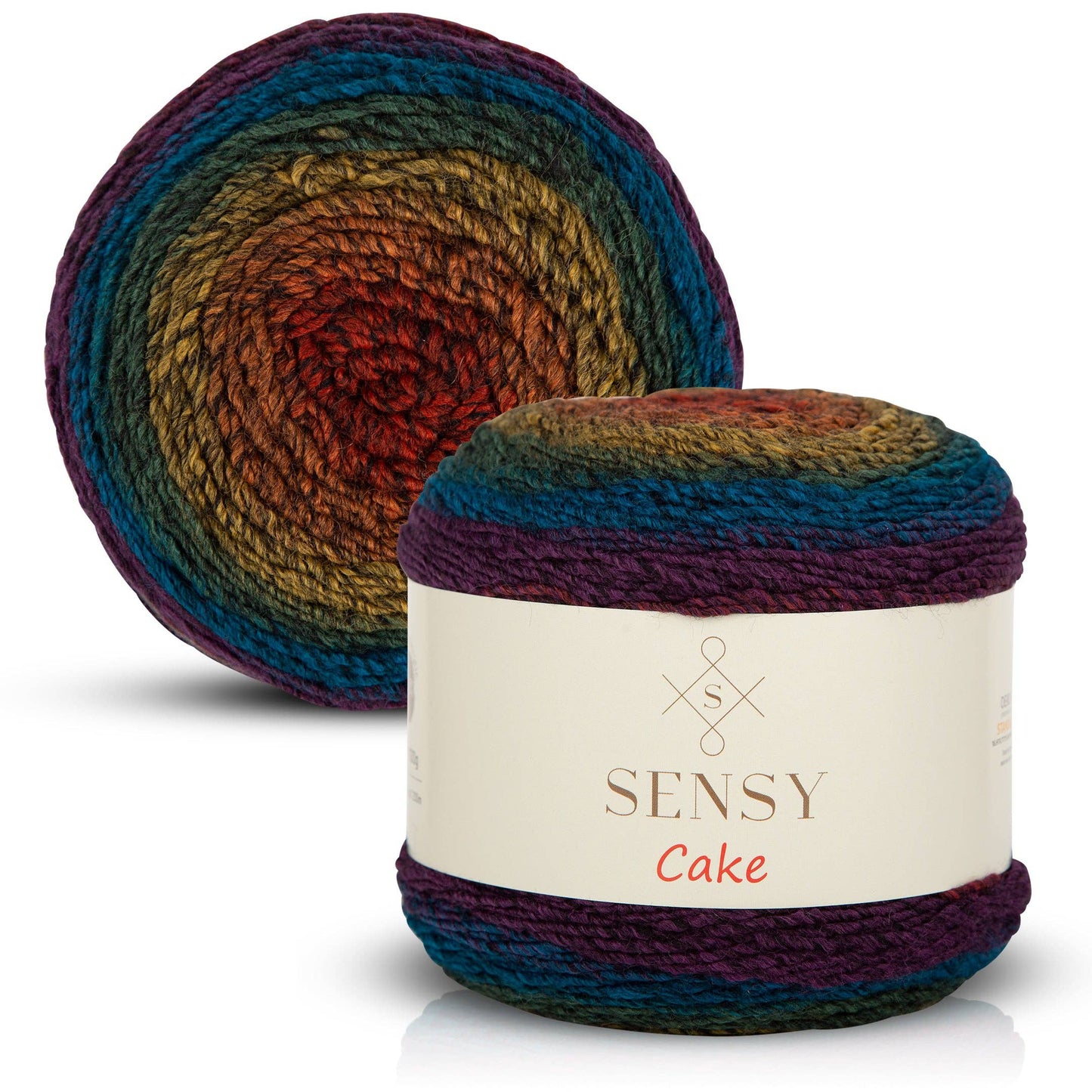 Yarn - Sensy Cake Yarn, 5.3 oz, 525 Yards, Gauge 3 Light: 567