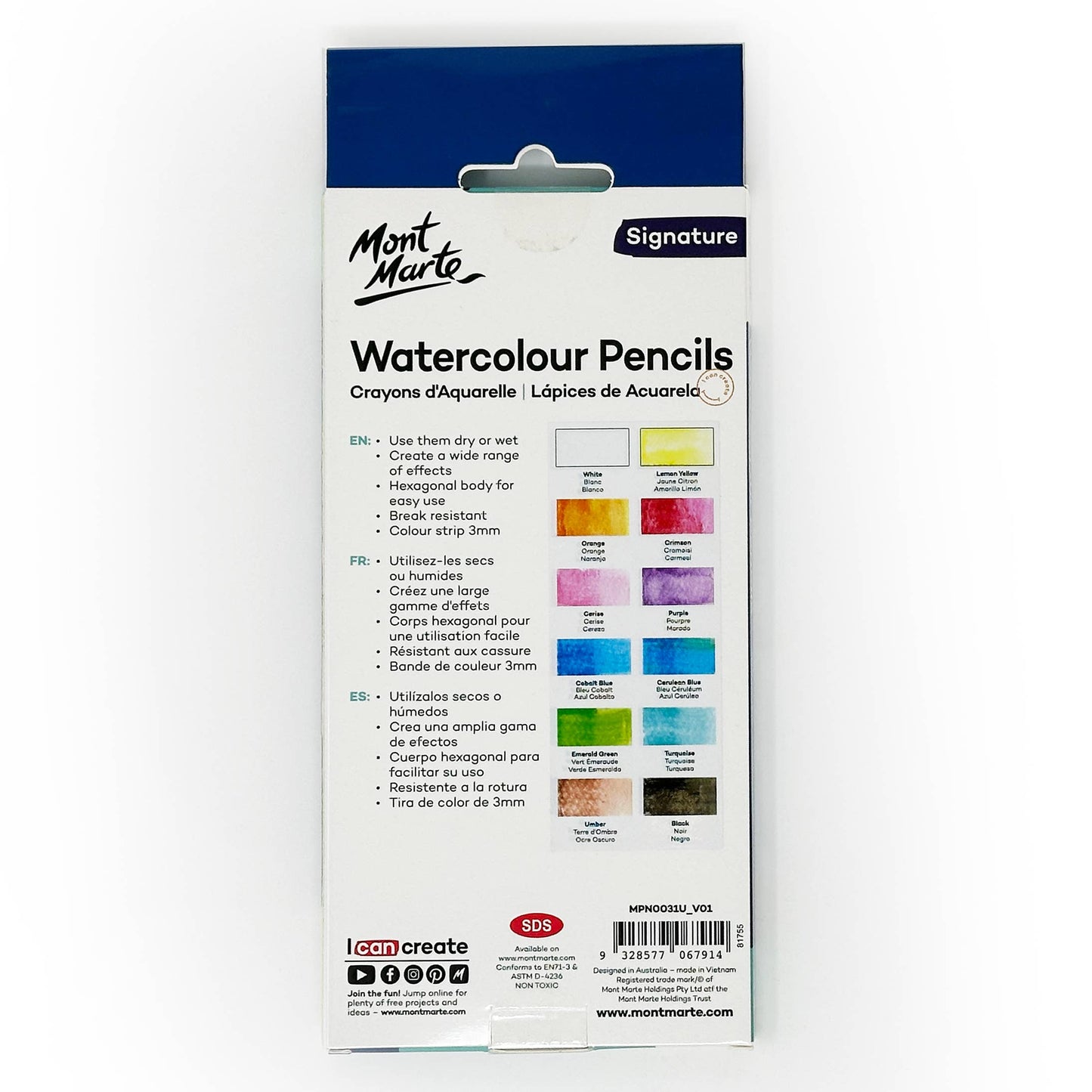 Pencils - Watercolor Pencils Signature 12pc