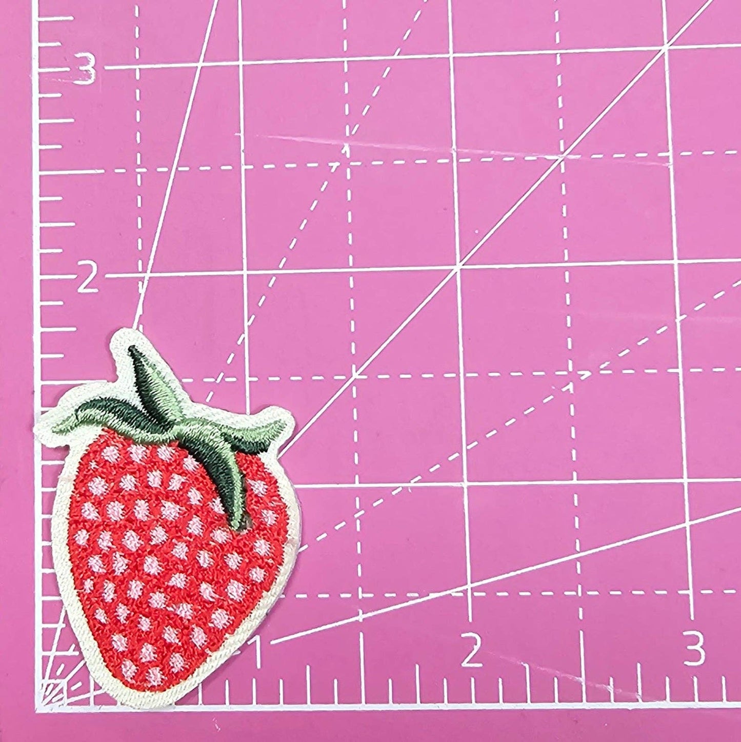 Patch - Strawberry Embroidery On Patch