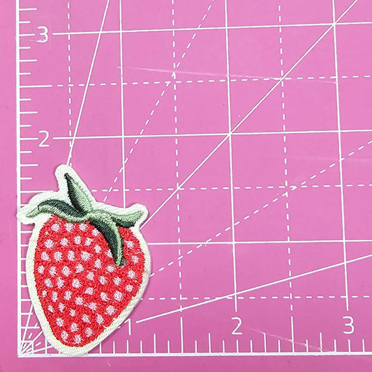 Patch - Strawberry Embroidery On Patch