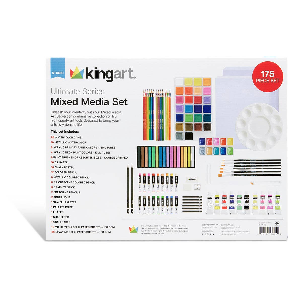 Art Set – Mixed Media 175 Pieces
