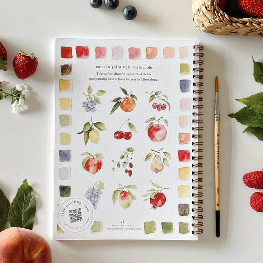 Workbook - Fruit watercolor workbook