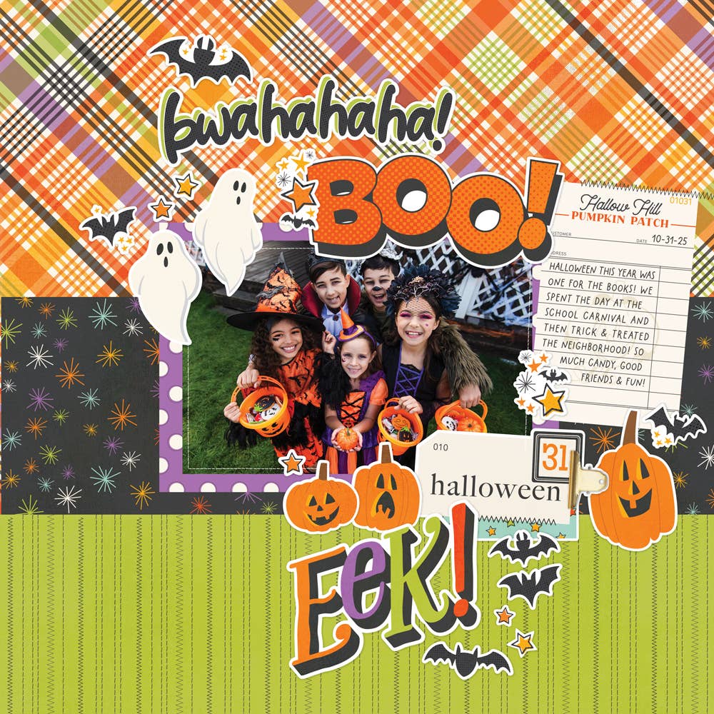 Scrapbook Paper - Say Cheese Classic Mouse Halloween - Collection Kit