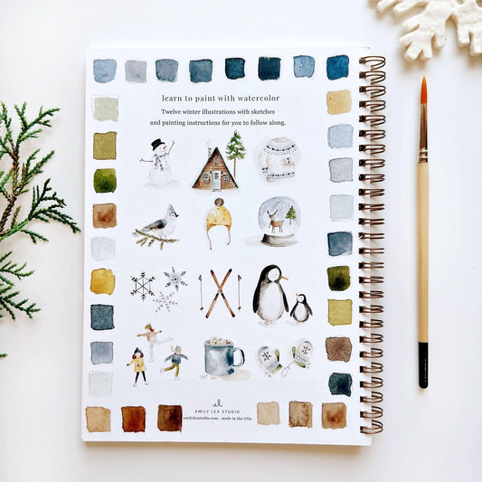 Workbook - Winter watercolor workbook