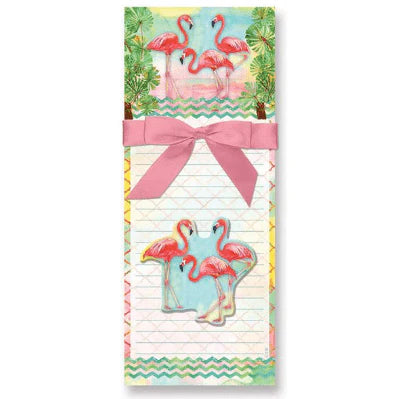 Note Pad - 2 Pack Magnetic Flamingo Note Pad with Bonus Flamingo Magnet