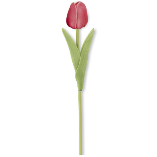 Flower - 13 Inch Rose Real Touch Mini Tulip Single Stem