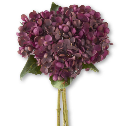 Flower - 13 Inch Purple Two-Tone Hydrangea Single Stem