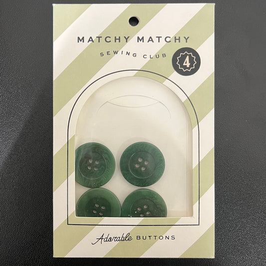 Buttons - Juniper 1" Corozo Nut Set of 4