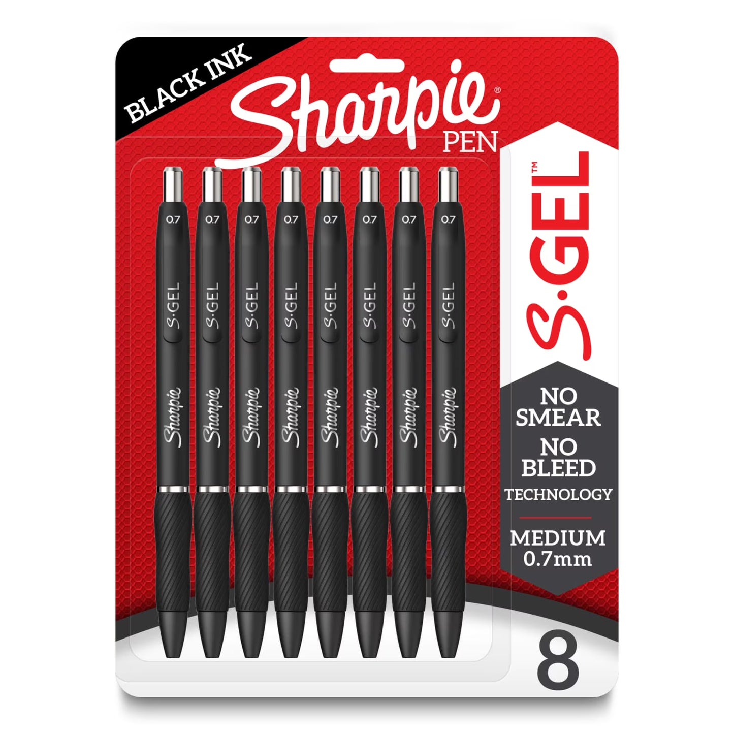 Pens - Sharpie S-Gel .7mm Medium Point Pens 8/Pkg