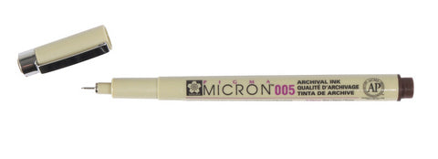 Micron Pen - Sakura Pigma Micron Pens .20MM Sepia