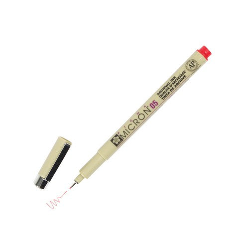 Micron Pen - Sakura Pigma Micron Pens .45MM Red