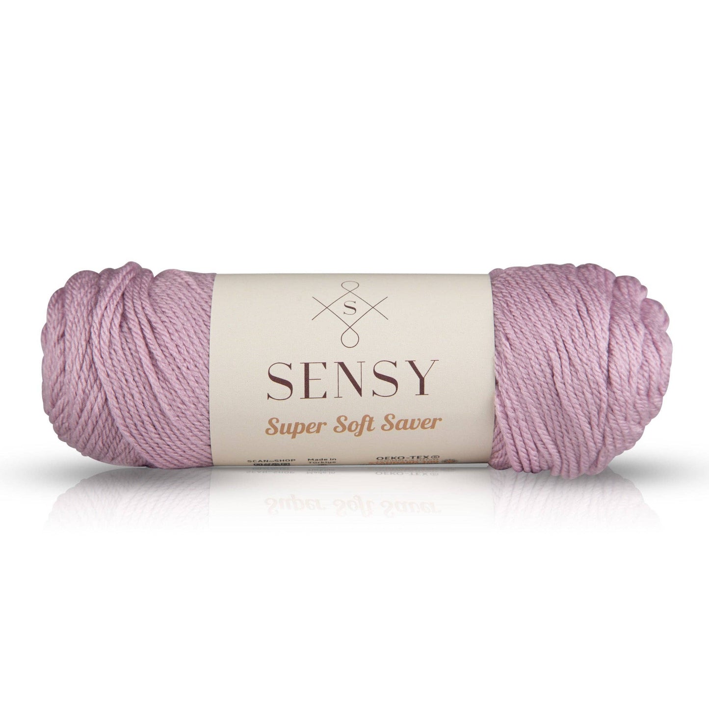 Yarn - Sensy Super Soft Saver Yarn, 3.5 oz, 190 Yards, Gauge 4 Medium: Lilac