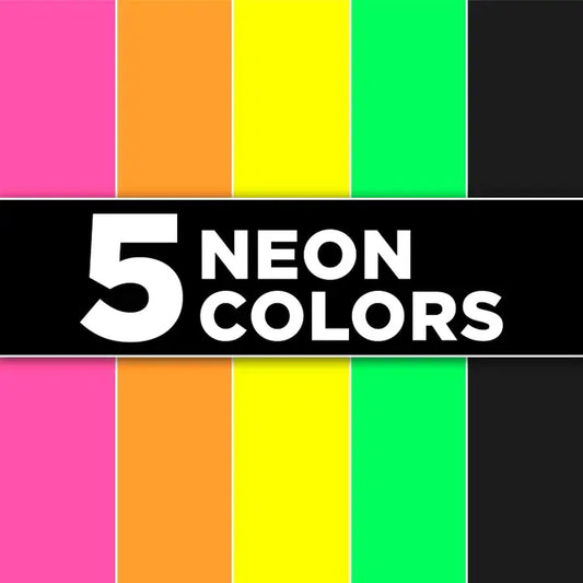 Marker - Electric Neon Fabric Markers 5 Pack